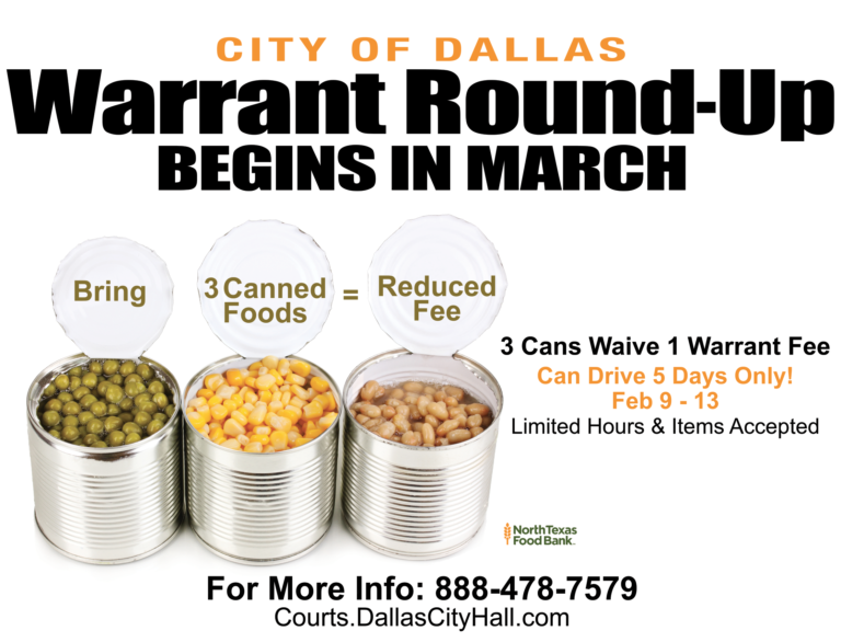 Dallas Marshal’s Office helps fight hunger during warrant roundup