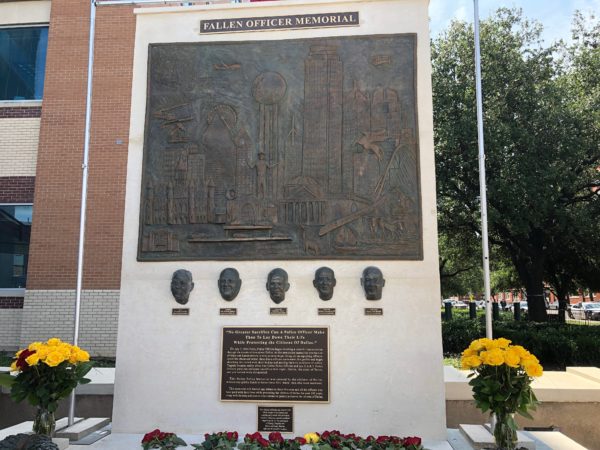 Dallas Police unveil memorial honoring officers killed on July 7, 2016