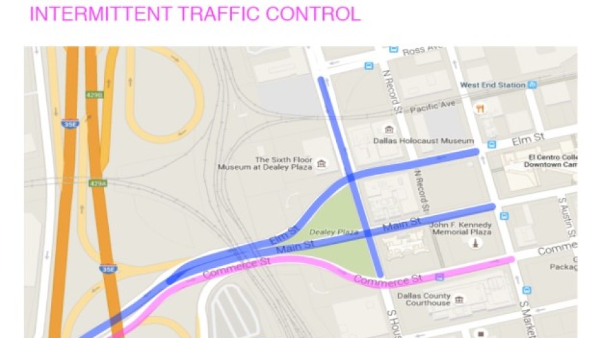 Streets around Dealey Plaza closed Monday for feature film shoot