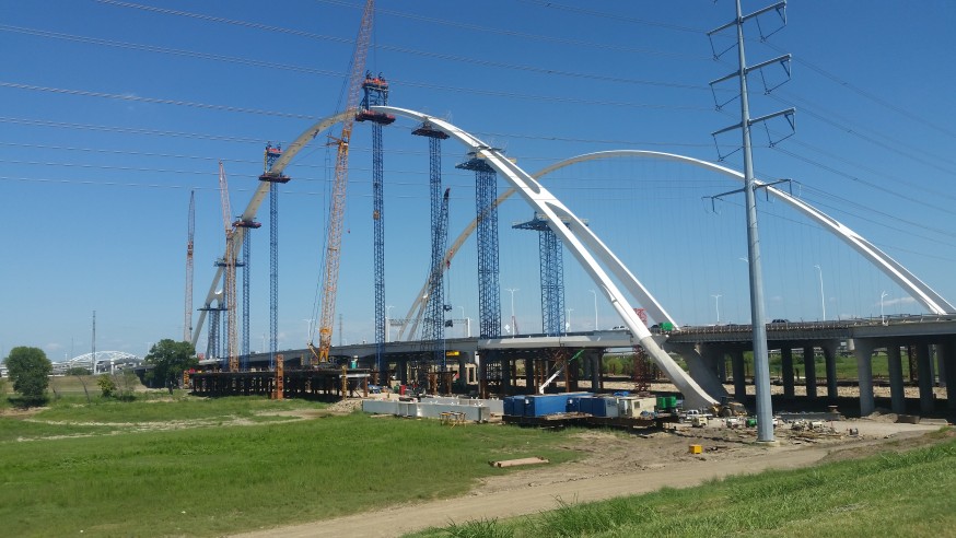 Margaret McDermott Bridge twin arches are now complete