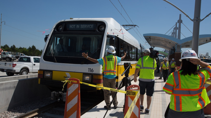 DART test drives newly constructed rail line
