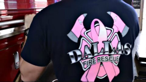 Dallas Fire Rescue raises money for breast cancer treatment