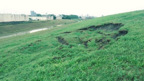 Levee slides are natural byproduct of heavy rain