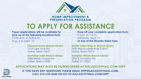 Home Improvement and Preservation Program opens applications