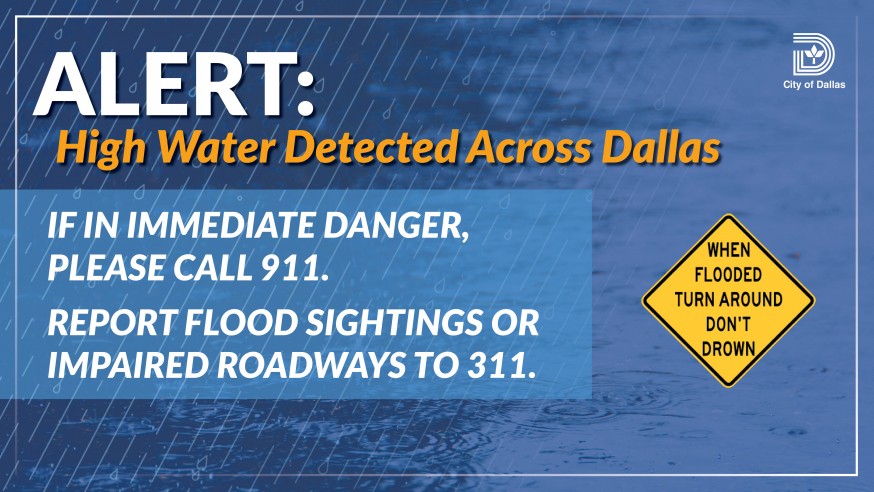 Residents are encouraged to be aware of high-water conditions 