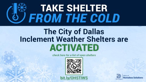 Office of Homeless Solutions extends activation of Temporary Inclement Weather Shelters in anticipation of inclement weather