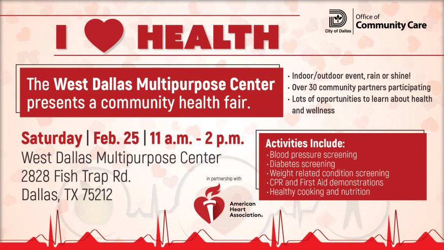 COD’s Office of Community Care hosts its annual I Heart Health Fair