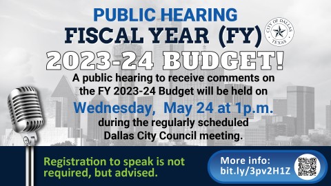 City of Dallas Seeks Public Input on Upcoming Budget.