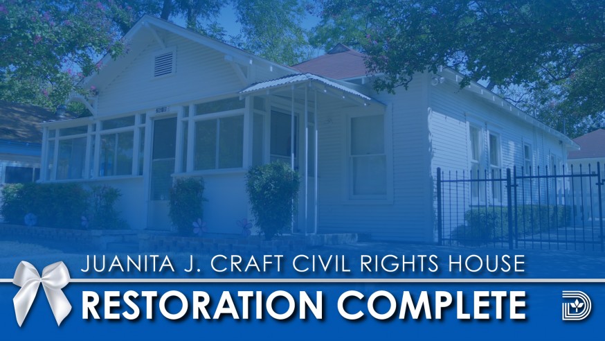 Restoration of the historic Juanita J. Craft Civil Rights House is complete and will open to the public for tours in May 2023