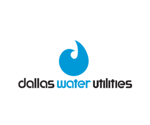 Dallas Water Utilities logo with water drop