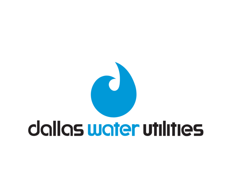 Dallas Water Utilities logo with water drop