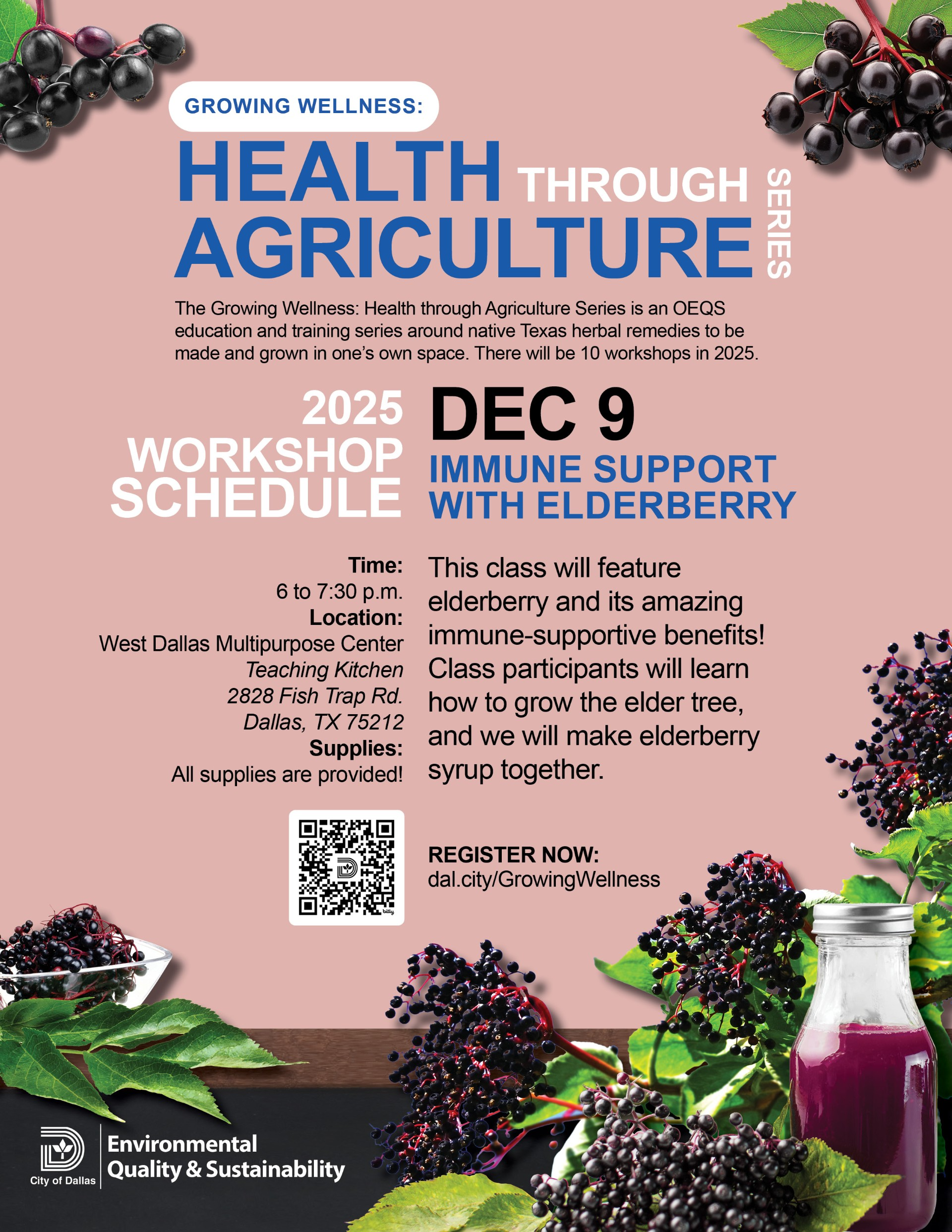 Health Through Agriculture Series: Immune Support with Elderberry